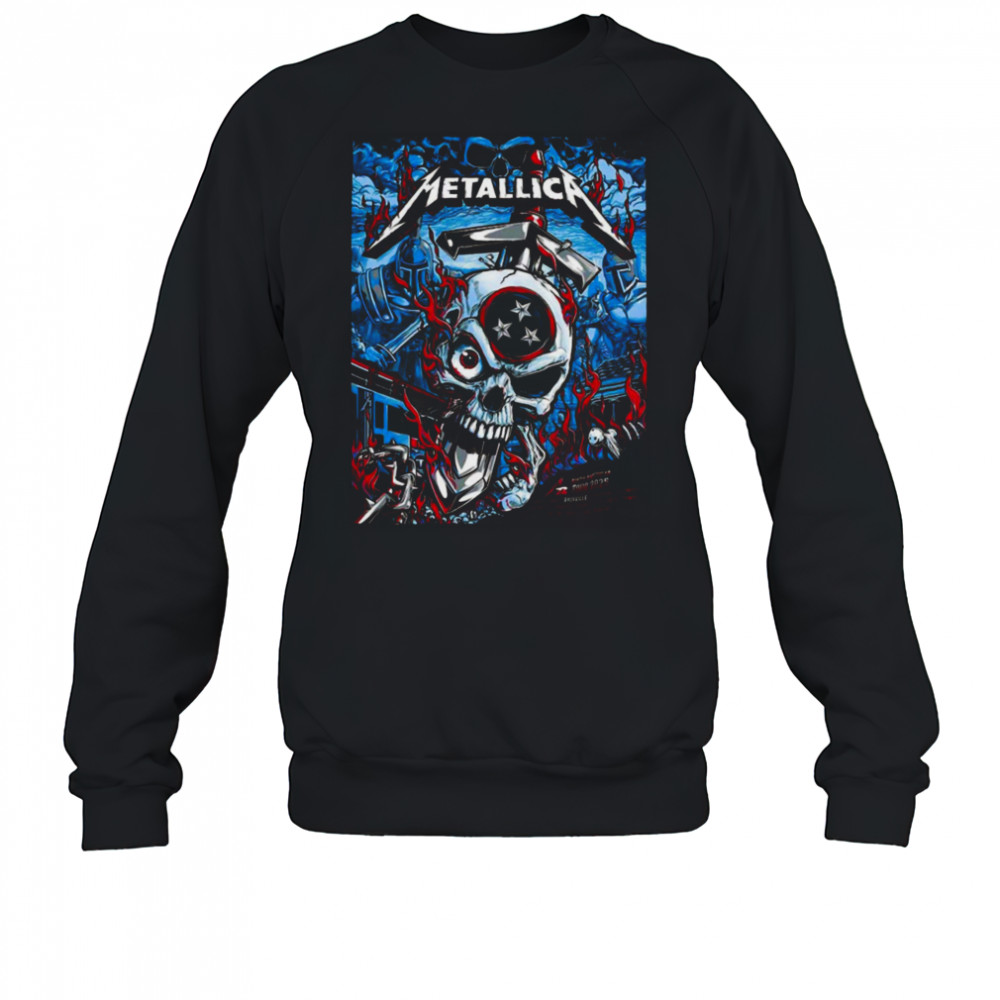 Metallica M72 Nashville Event Poster North American Tour 2025 Schedule Location Unisex T Shirt Sweatshirt