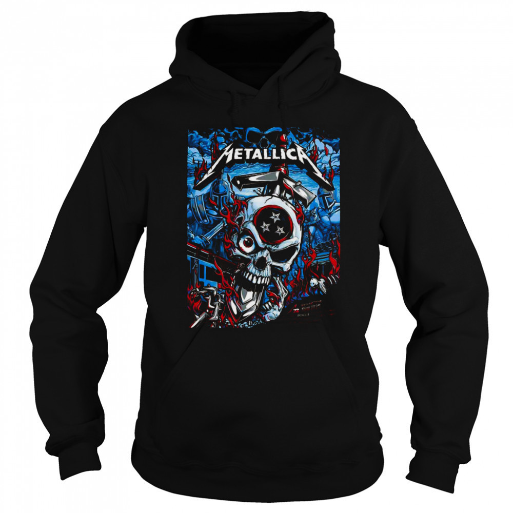 Metallica M72 Nashville Event Poster North American Tour 2025 Schedule Location Unisex T Shirt Sweatshirt