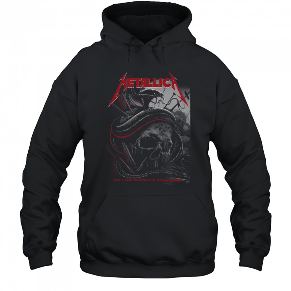 Metallica M72 Nashville Night 1 At Nissan Stadium On May 1 2025 North American Tour Unisex T Shirt Hoodie