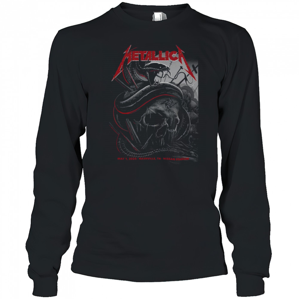 Metallica M72 Nashville Night 1 At Nissan Stadium On May 1 2025 North American Tour Unisex T Shirt Long Sleeved