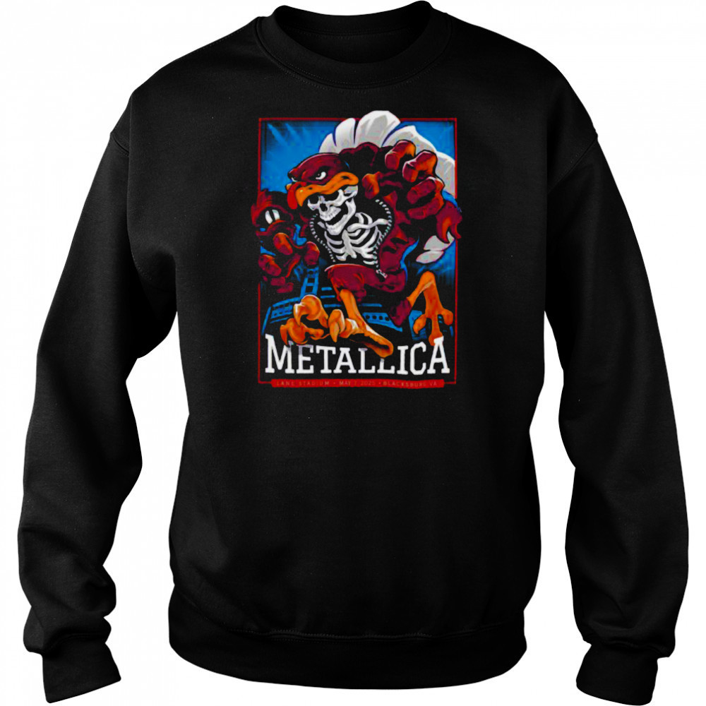 Metallica M72 Virginia Tech At Lane Stadium In Blacksburg Virginia United States On May 7 2025 M72 World Tour Unisex T Shirt Hoodie