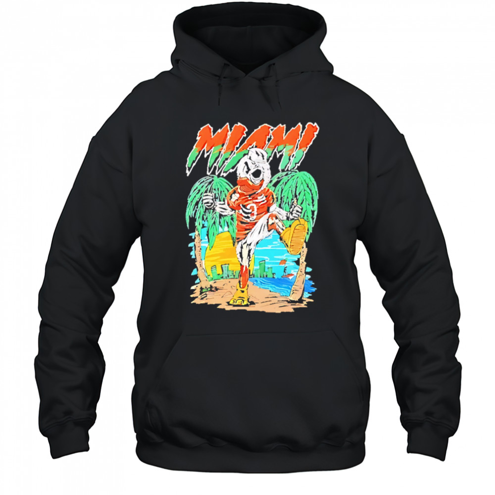 Miami Hurricanes Football Graphic Mascot shirt Hoodie