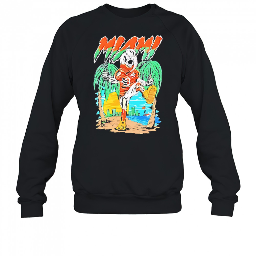 Miami Hurricanes Football Graphic Mascot shirt Sweatshirt