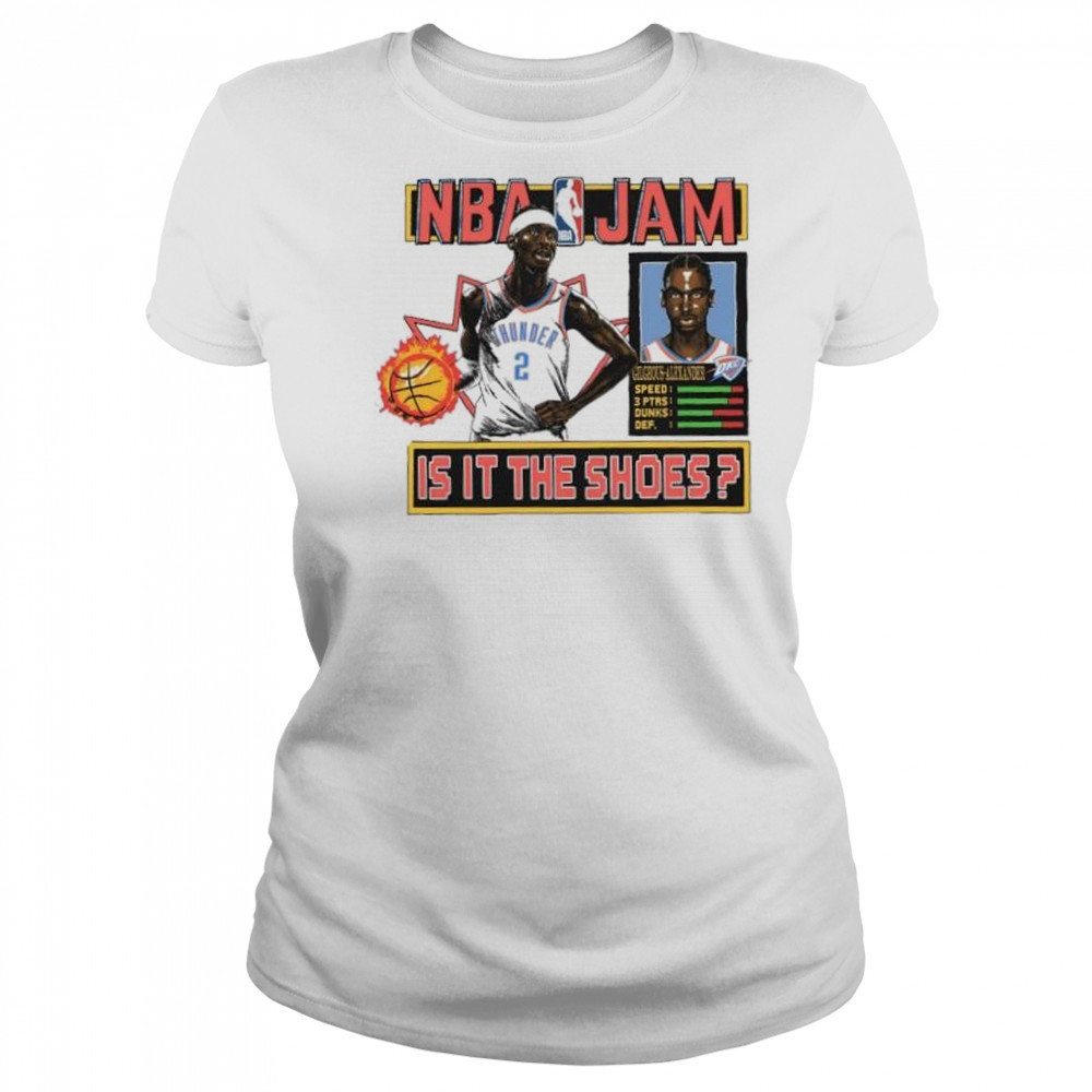 NBA Jam Shai Gilgeous-Alexander Oklahoma City Thunder is it the shoes shirt Women's T-shirt