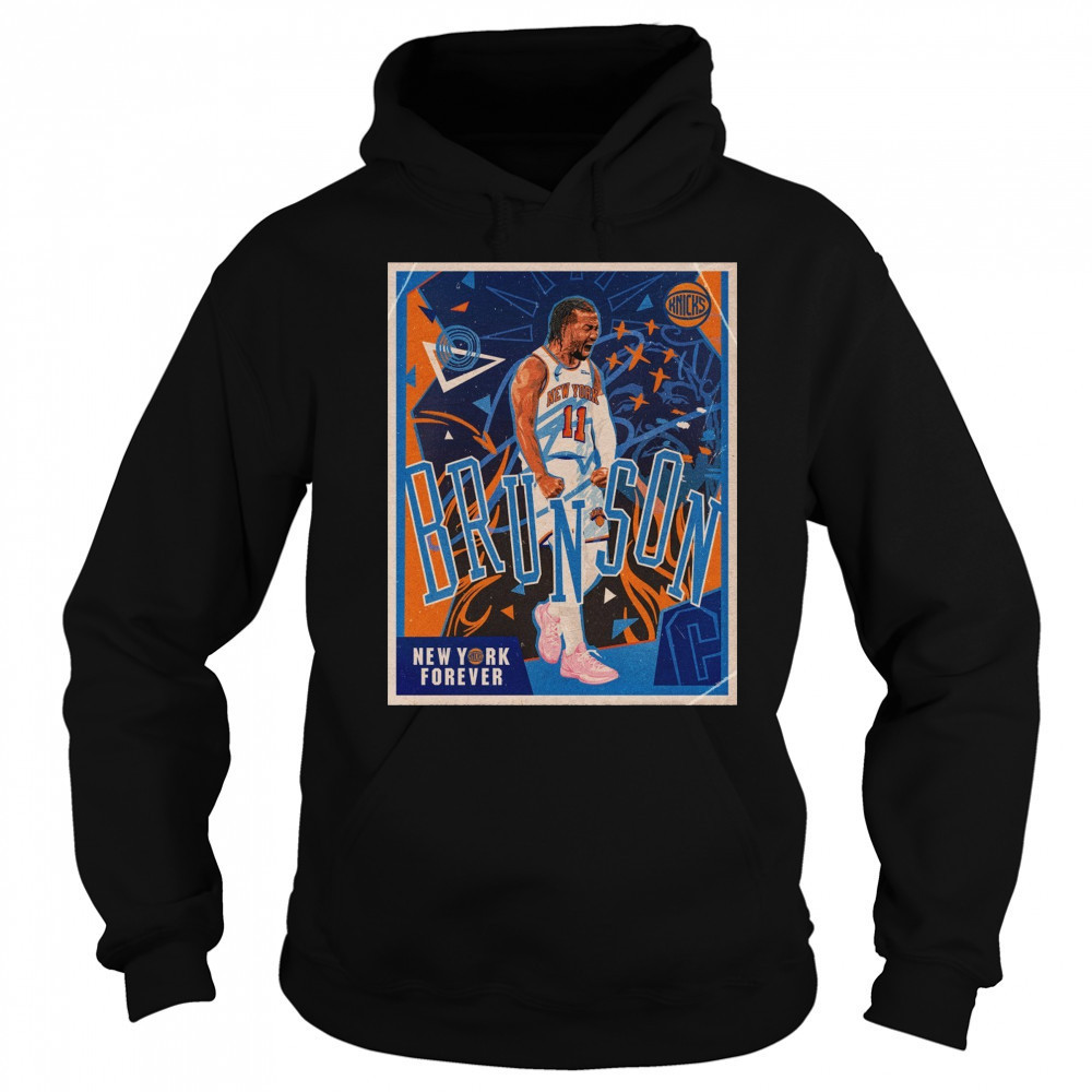 New York Knicks Jalen Brunson New York Forever Retro Vintage Poster t-shirt Sweatshirt