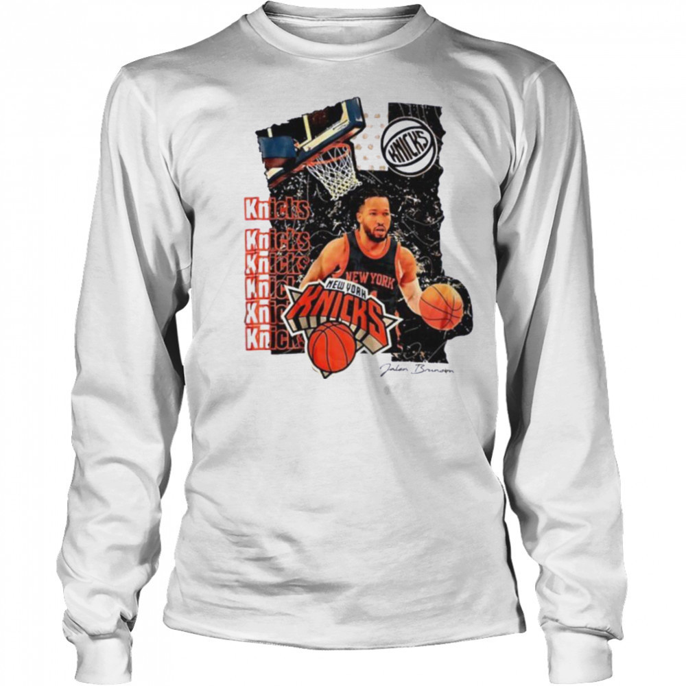 Ny Knicks Jalen Brunson NBA 2025 shirt Long Sleeved