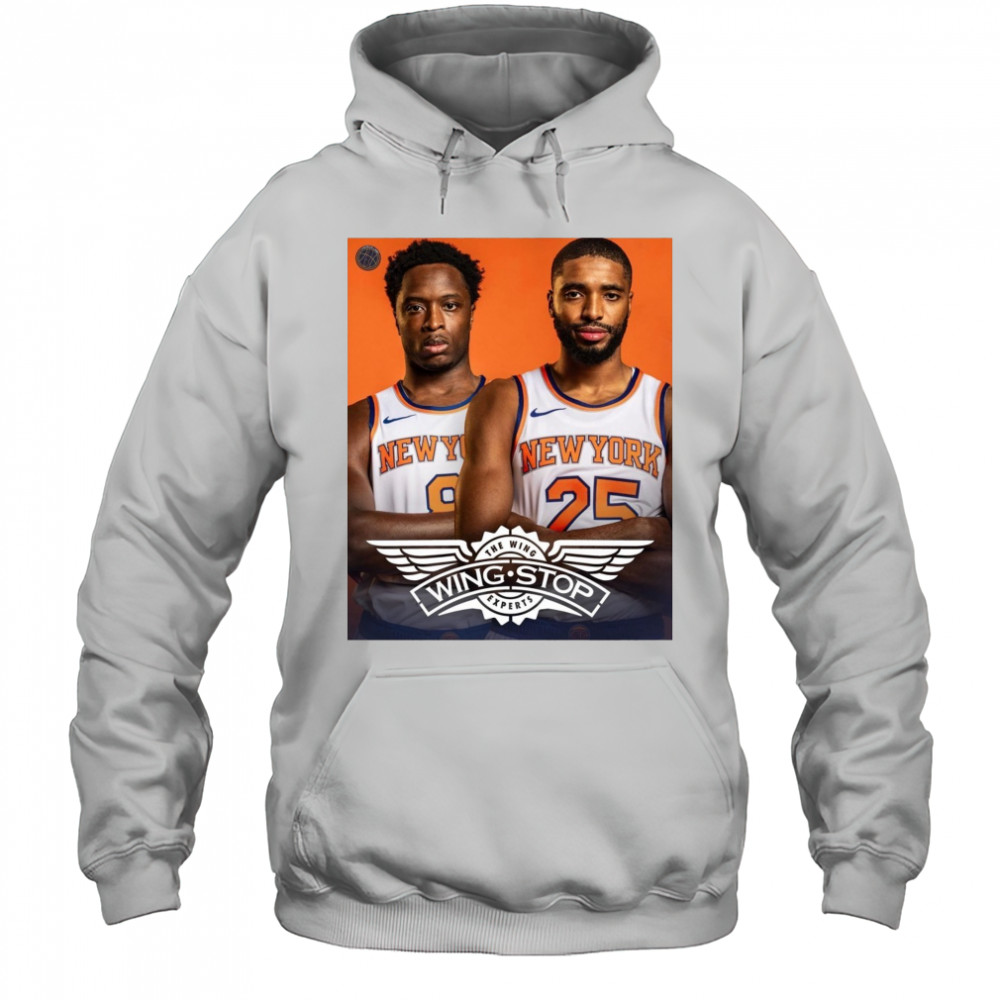 OG Anunoby and Mikal Bridges New York Knicks Wingstop The Wing Experts Poster t-shirt Hoodie