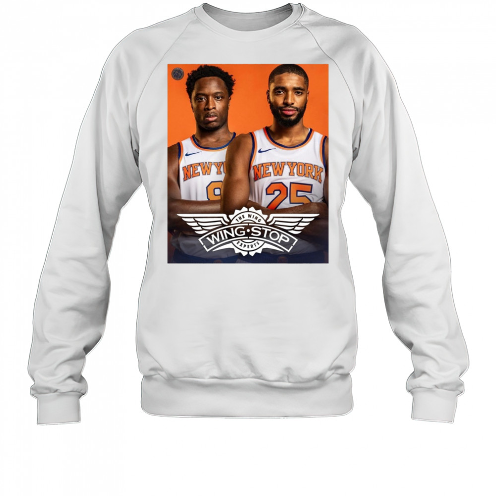 OG Anunoby and Mikal Bridges New York Knicks Wingstop The Wing Experts Poster t-shirt Sweatshirt