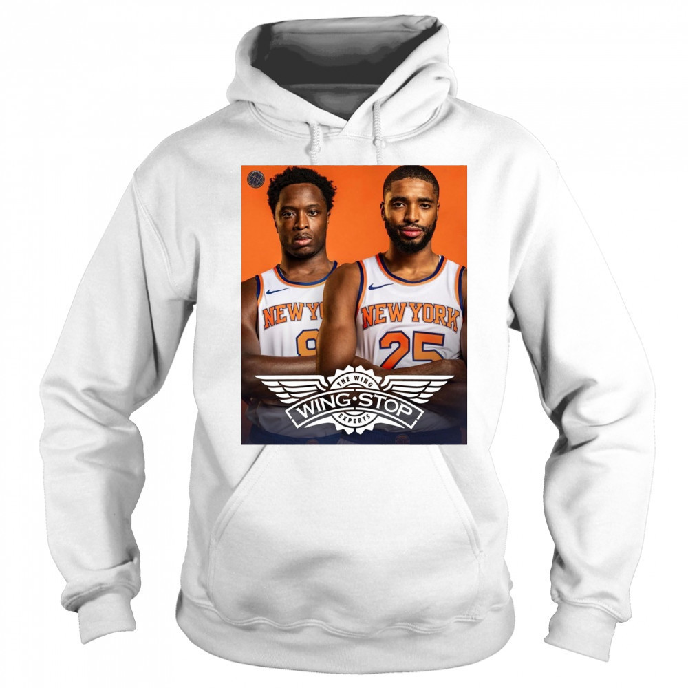 OG Anunoby and Mikal Bridges New York Knicks Wingstop The Wing Experts Poster t-shirt Sweatshirt