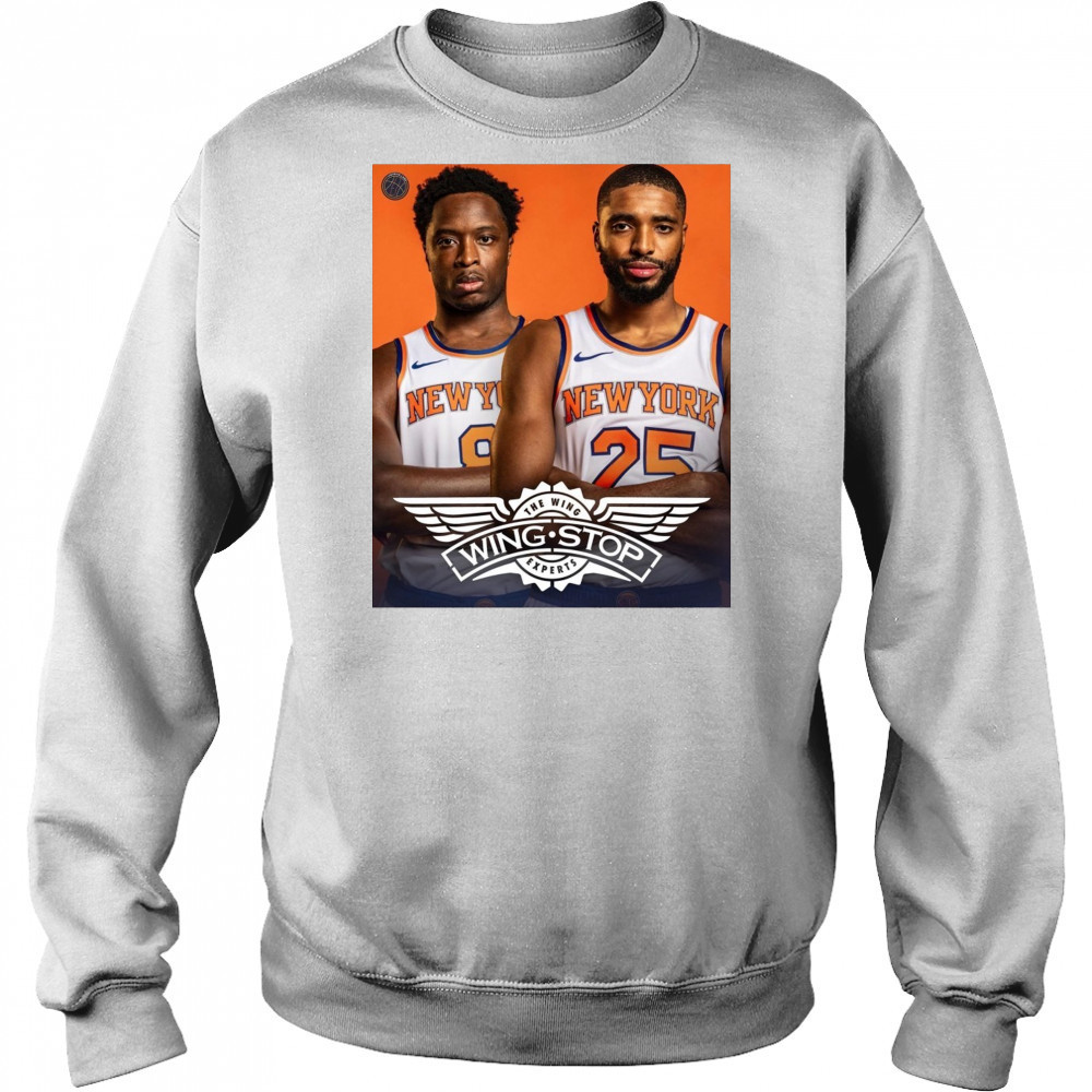 OG Anunoby and Mikal Bridges New York Knicks Wingstop The Wing Experts Poster t-shirt Hoodie