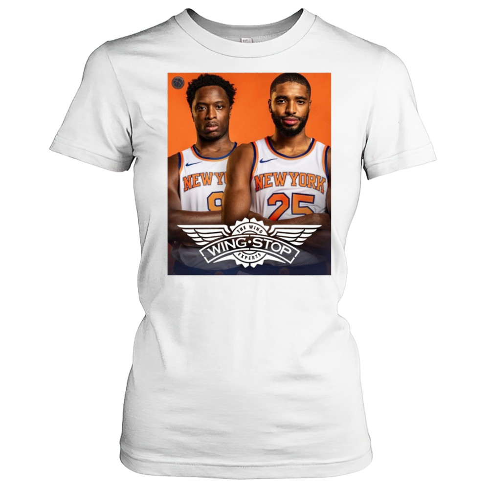 OG Anunoby and Mikal Bridges New York Knicks Wingstop The Wing Experts Poster t-shirt Women's T-shirt