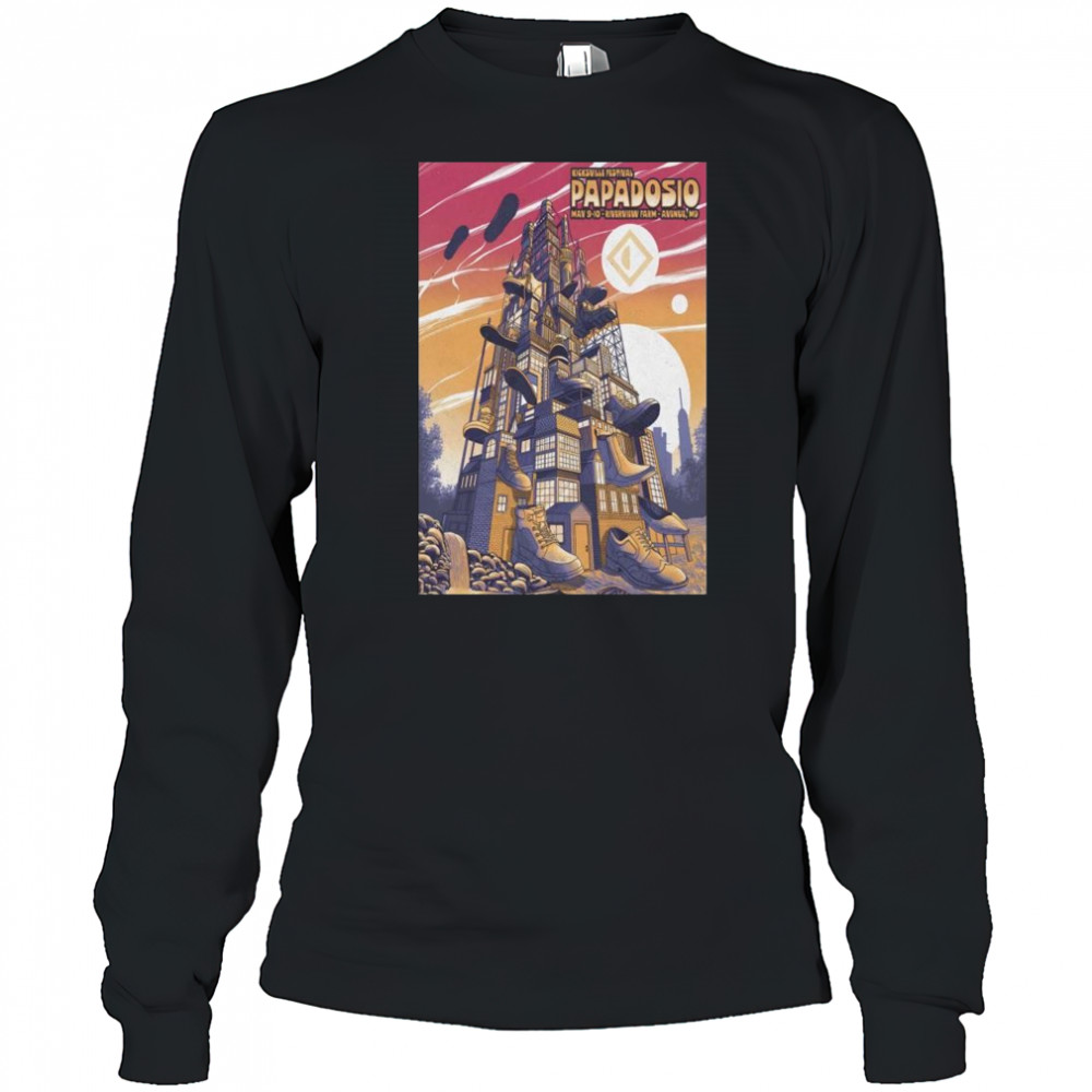 Papadosio Tour May 9-10 2025 Papadosio Family Presents Kicksville Avenue MD t-shirt Long Sleeved