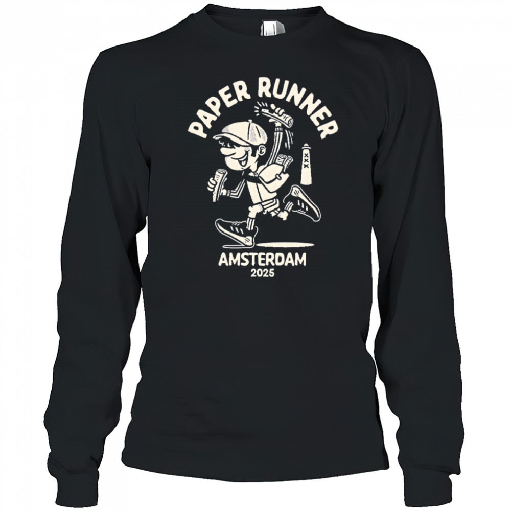 Paper Runner Amsterdam 2025 shirt Long Sleeved