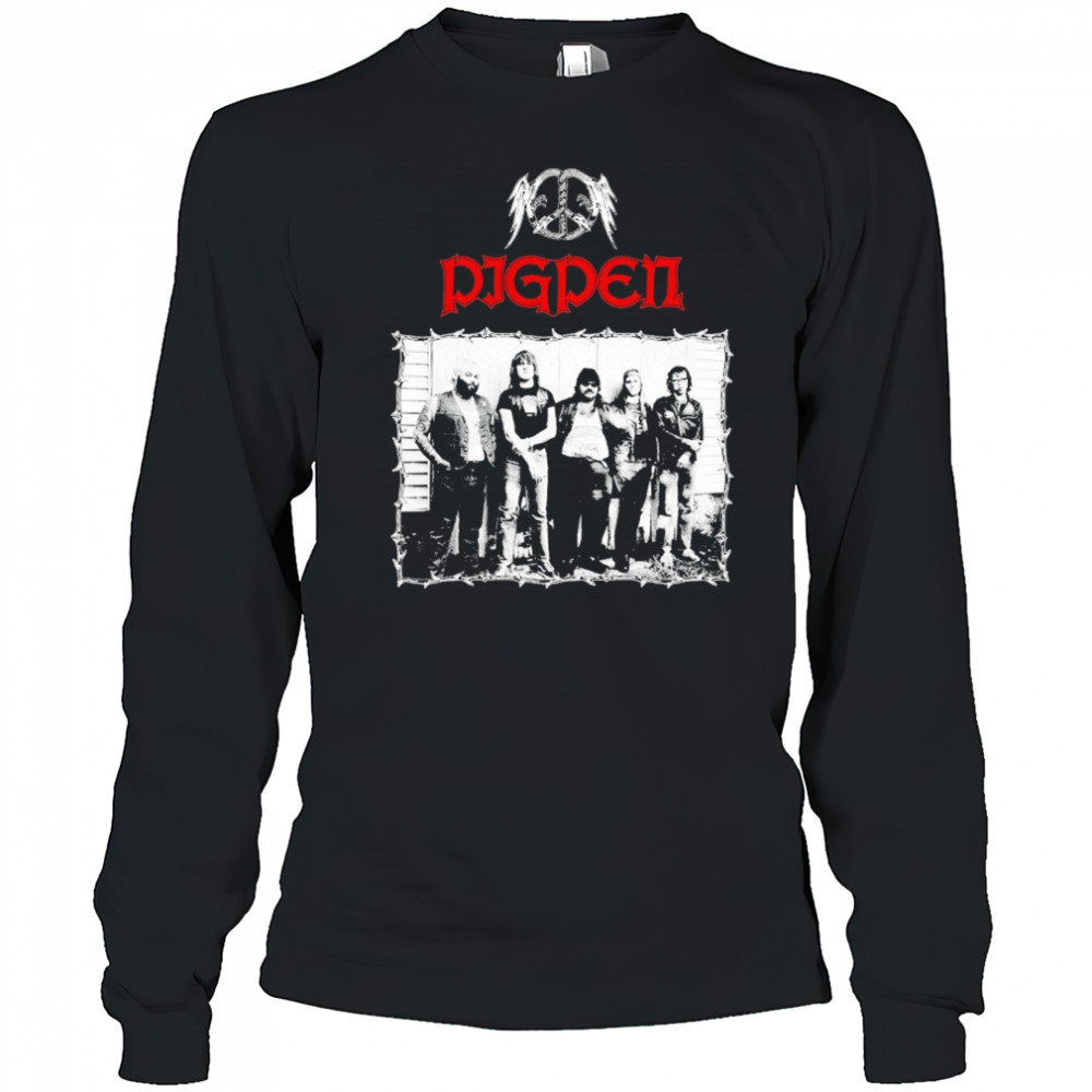 Pig Pen Peace Photo T-shirt Long Sleeved