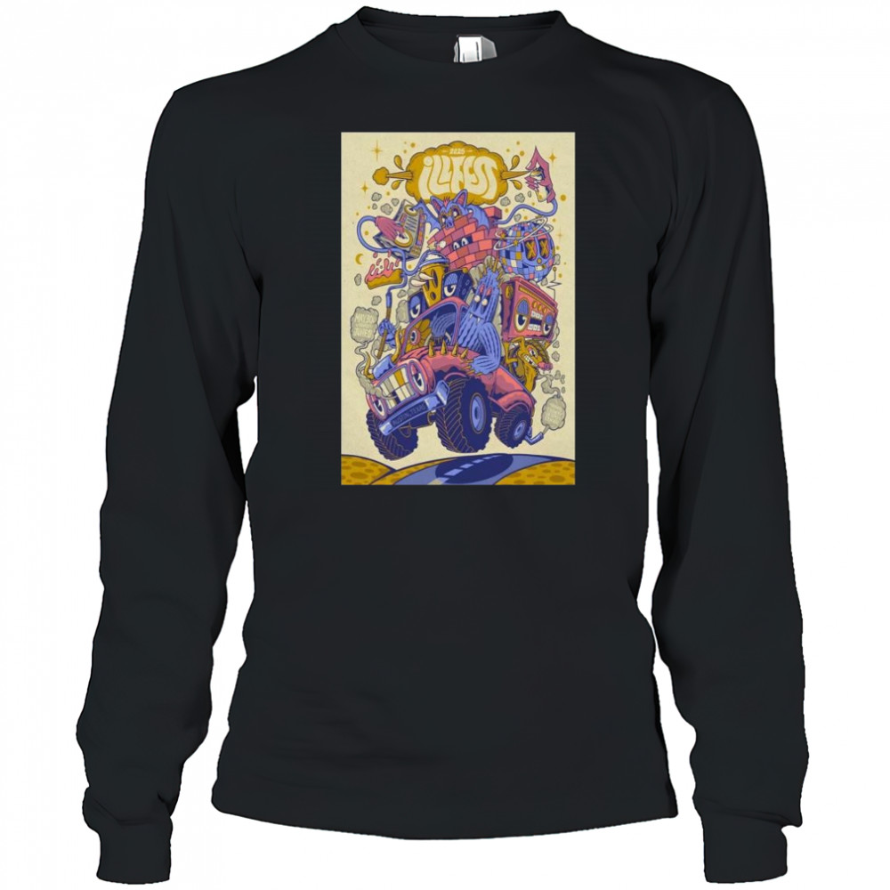 Poster Illfest Travis County Exposition Center Austin TX May 30-June 1 2025 Tour t-shirt Long Sleeved