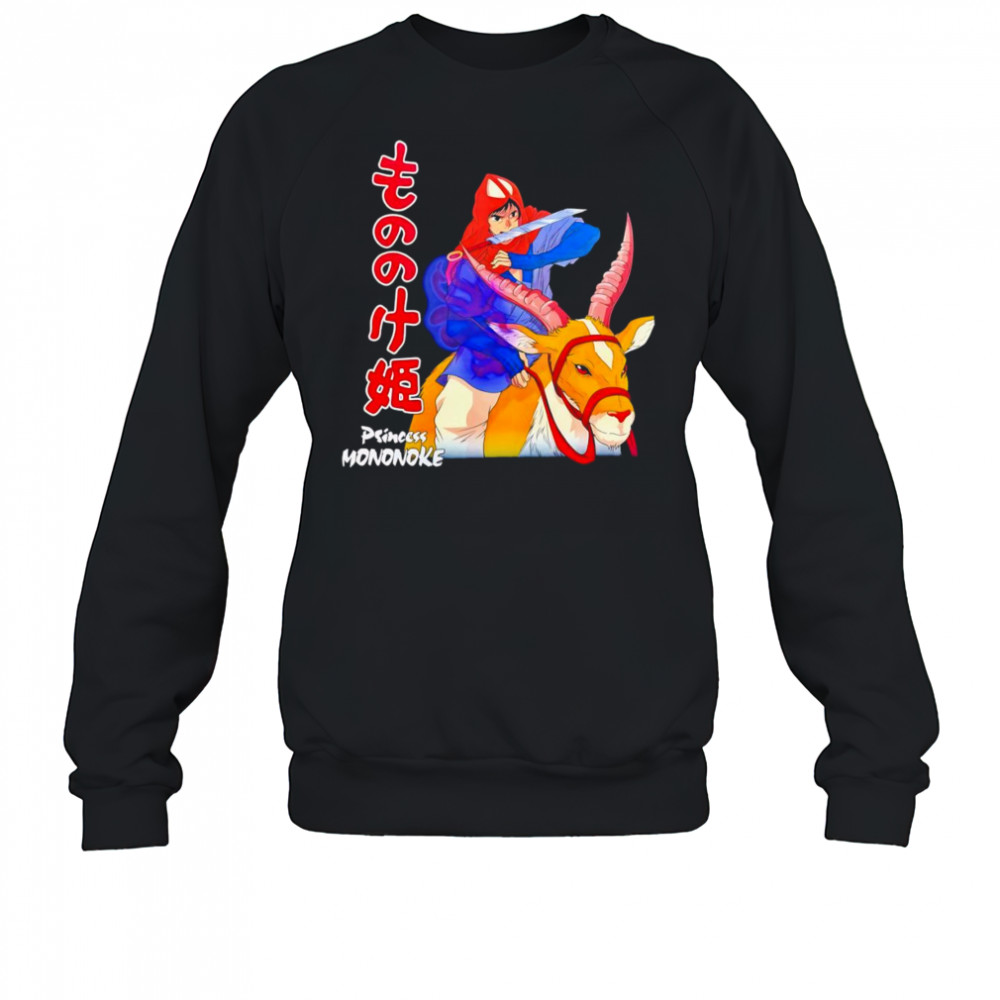 Princess Mononoke riding deer shirt Sweatshirt