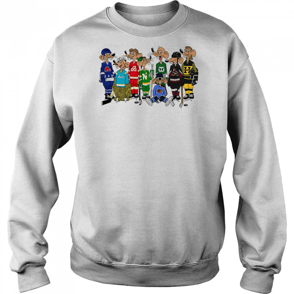 Rink rats retro hockey shirt Hoodie