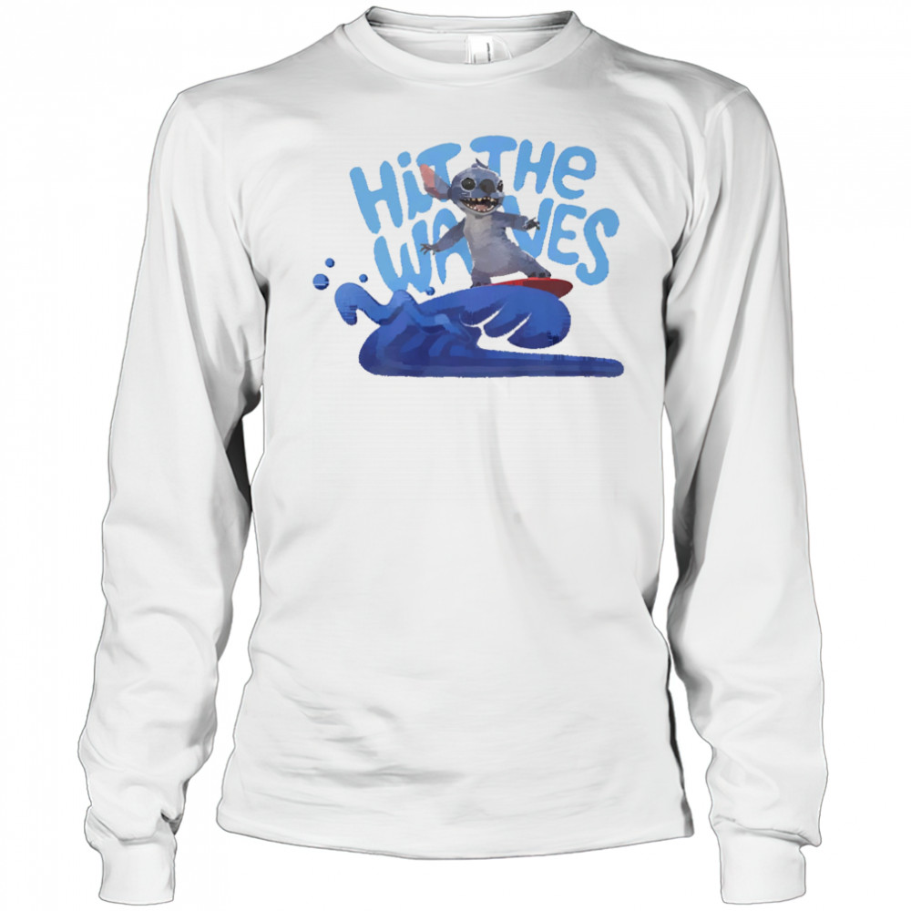 Stitch Hit the Waves shirt Long Sleeved