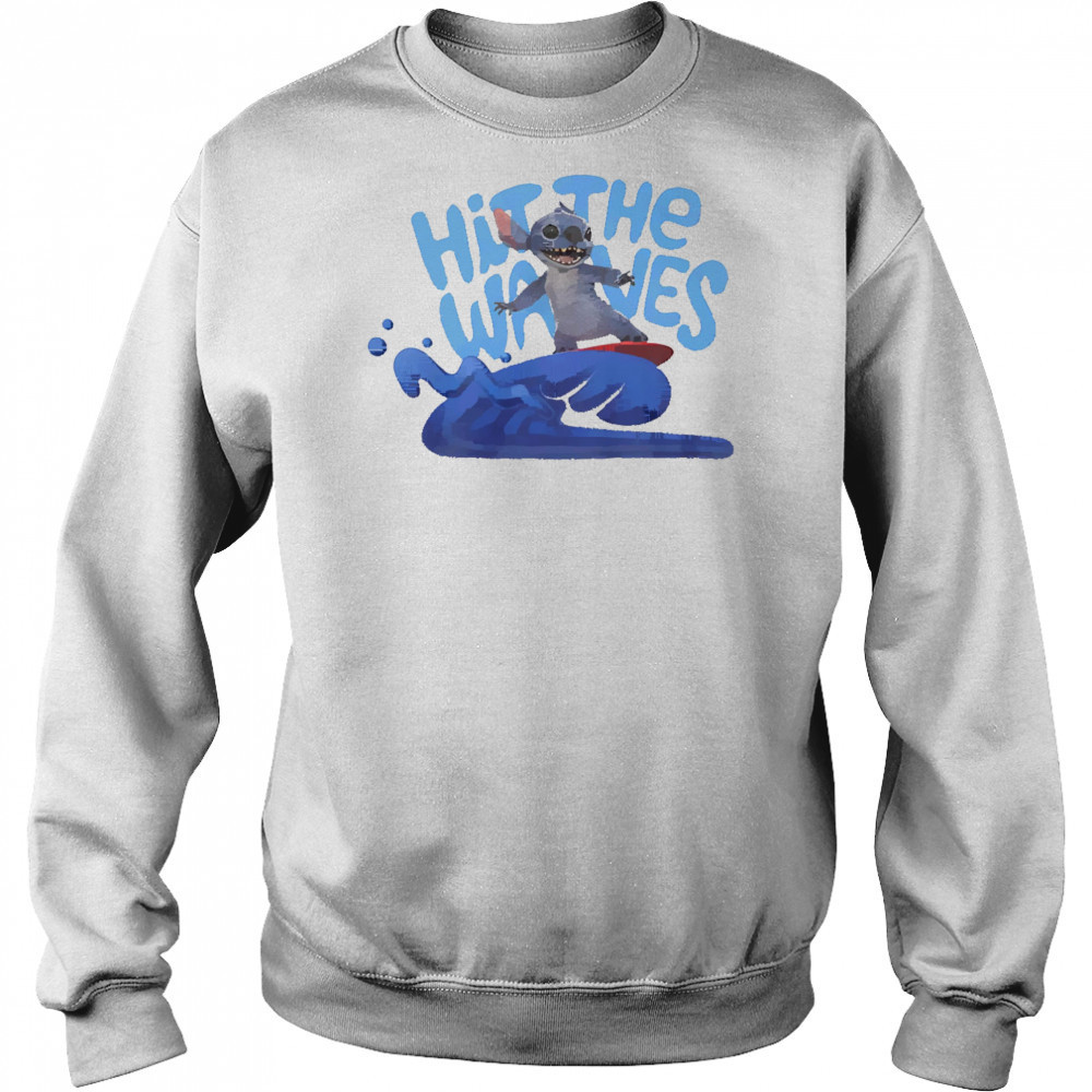 Stitch Hit the Waves shirt Hoodie