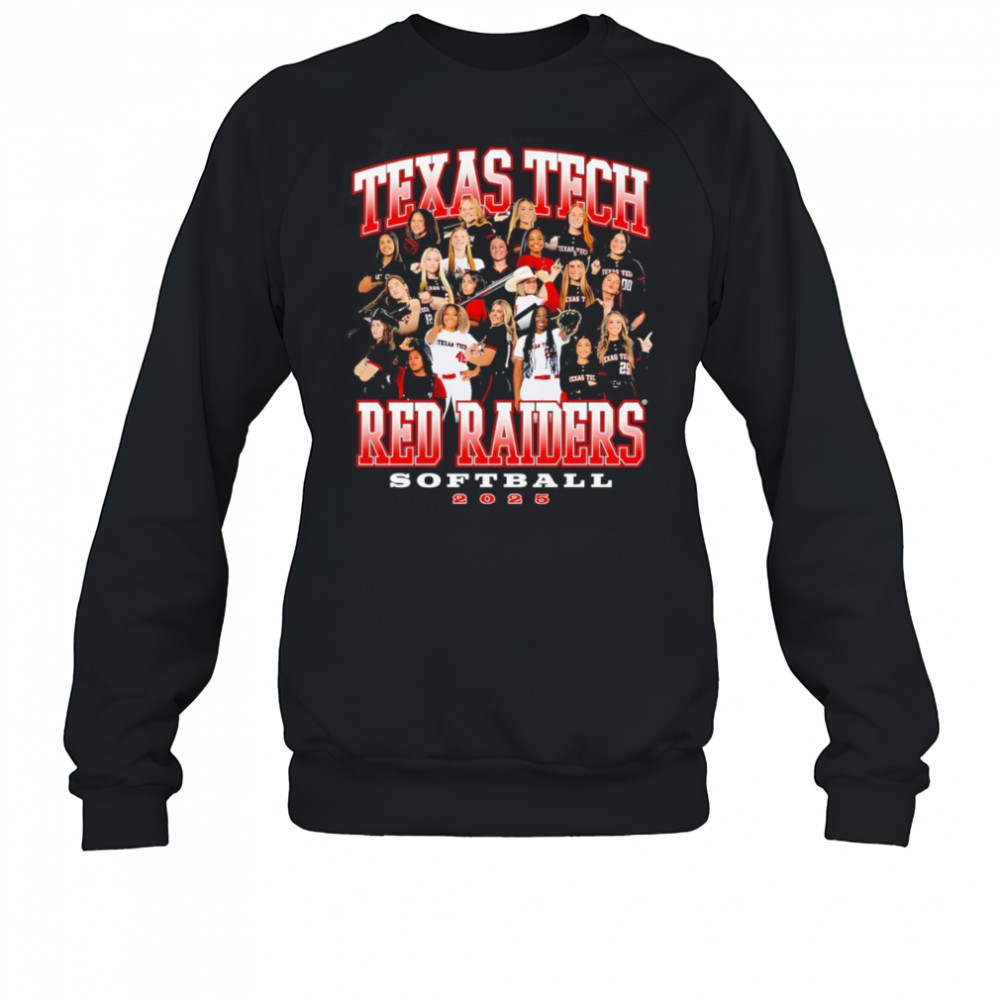 Texas Tech Softball 2025 Team shirt Sweatshirt