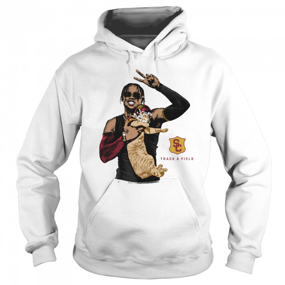 Travis Williams USC Trojans Track & Field NCAA Division I Portrait Cat t-shirt Sweatshirt