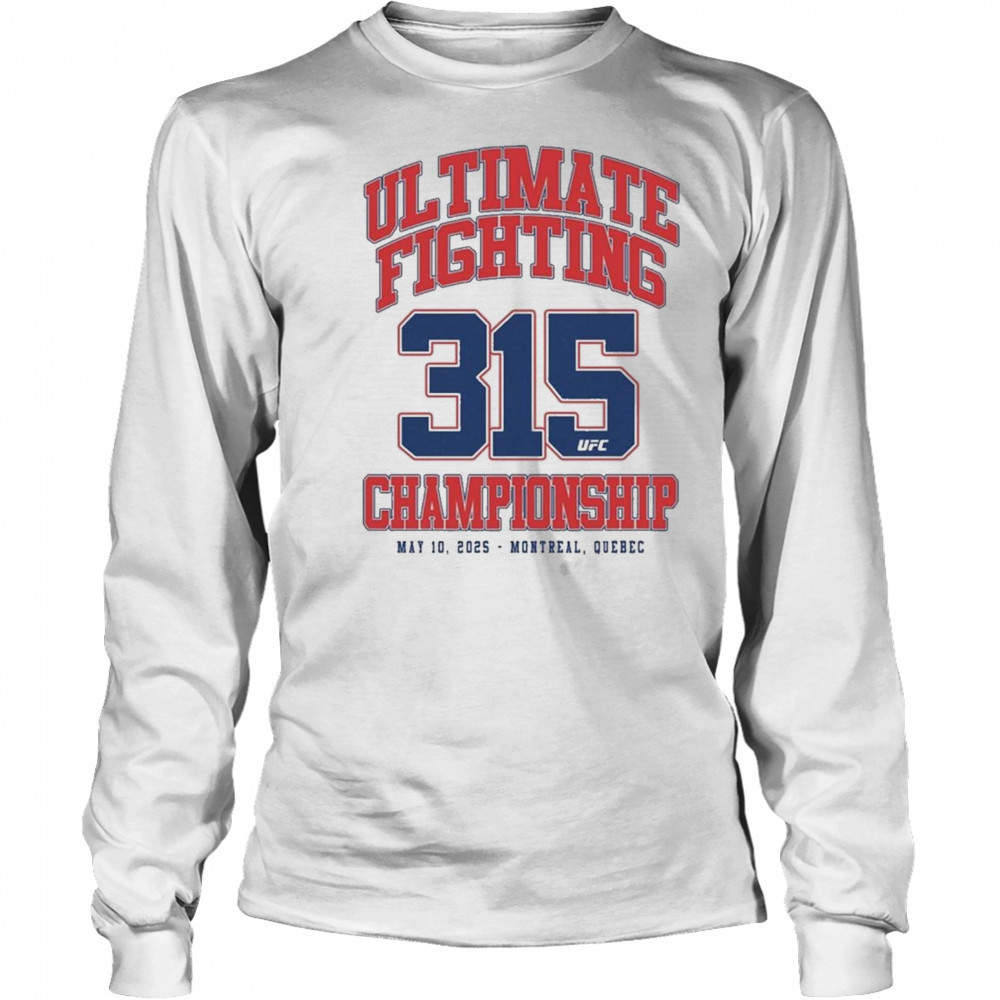 UFC 315 Varsity Shirt Long Sleeved