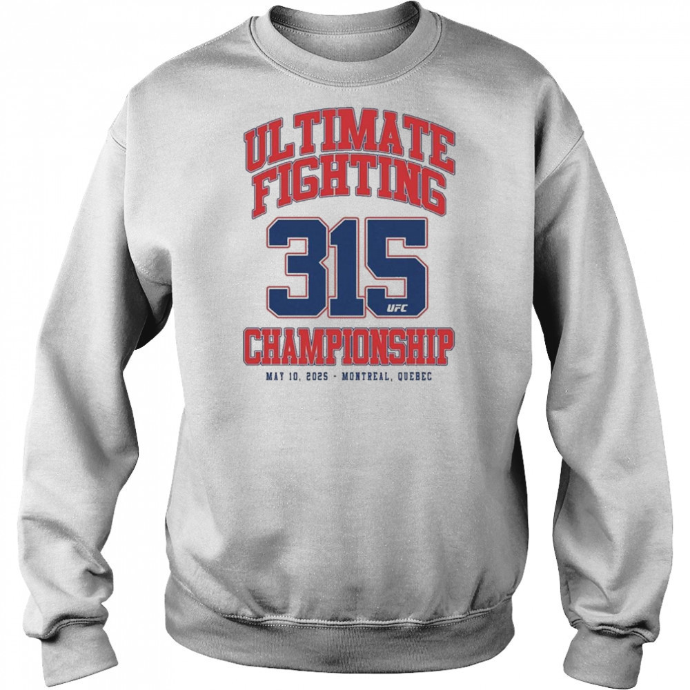 UFC 315 Varsity Shirt Hoodie