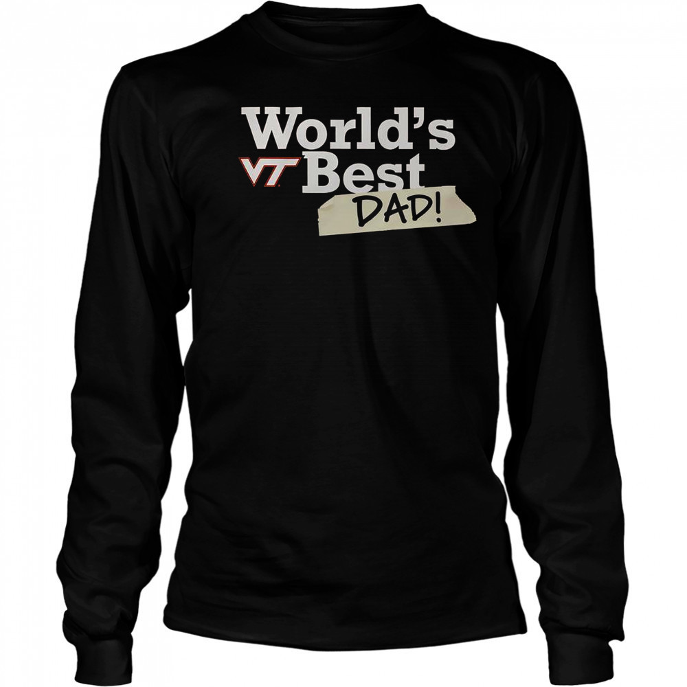 Virginia Tech Hokies World’s Best Dad T-Shirt Long Sleeved