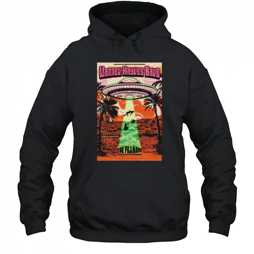 Warren Haynes Band The Fillmore in San Francisco CA Saturday May 3 2025 Tour t-shirt Hoodie