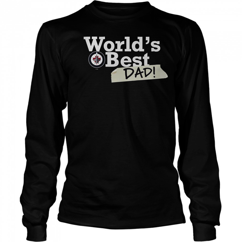 Winnipeg Jets World’s Best Dad T-Shirt Long Sleeved