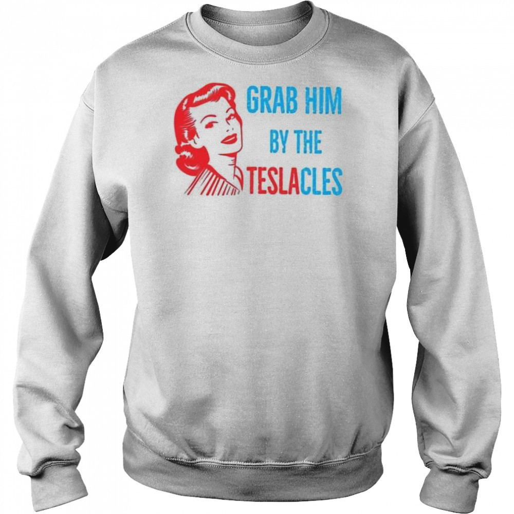 Woman grab him by the teslacles shirt Hoodie