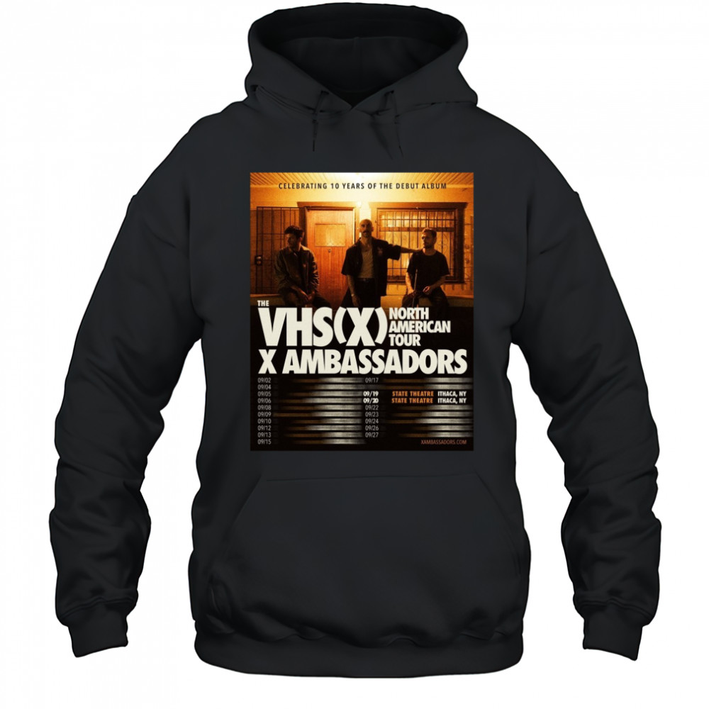 X Ambassadors To Celebrate 10 Years of VHS With Hometown Shows 2025 Shirt Hoodie