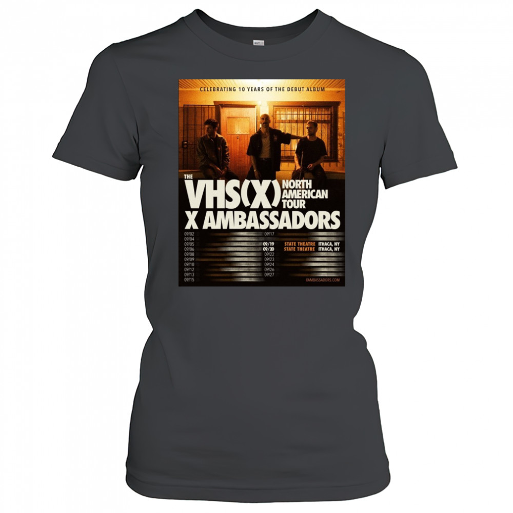 X Ambassadors To Celebrate 10 Years of VHS With Hometown Shows 2025 Shirt Women's T-shirt