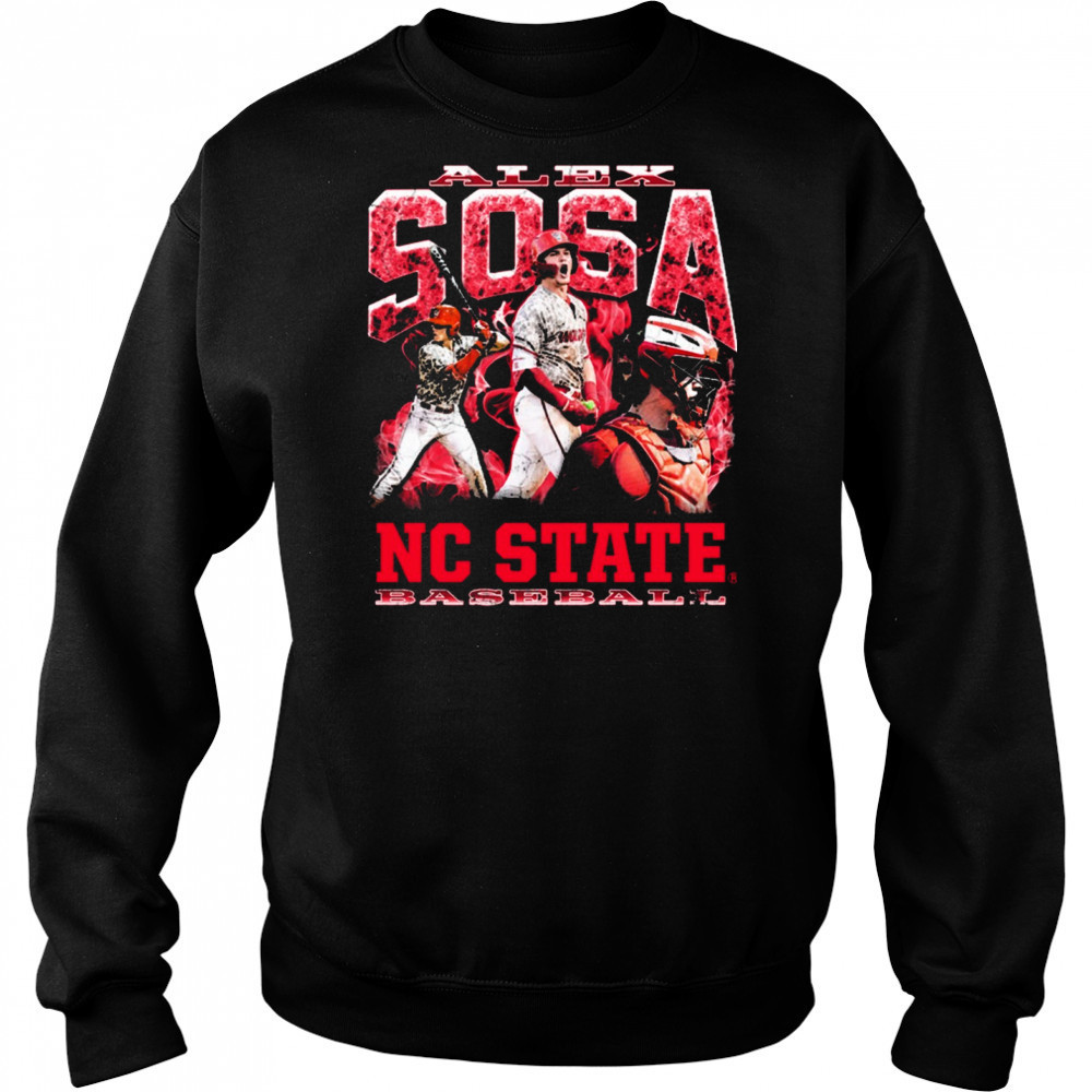 Alex Sosa NC State Wolfpack Baseball NCAA Division I 90s Graphic t-shirt Hoodie