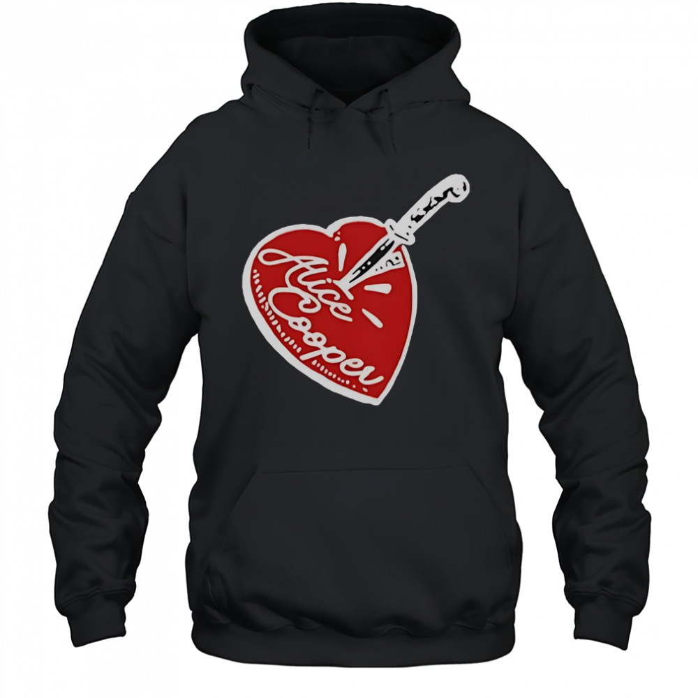 Alice Cooper Stab Heart Knife T-Shirt Hoodie