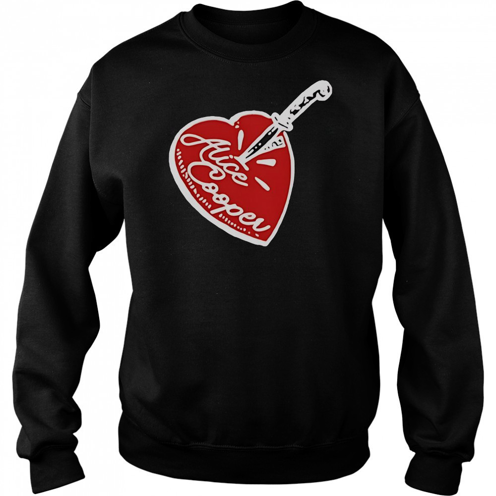 Alice Cooper Stab Heart Knife T-Shirt Hoodie