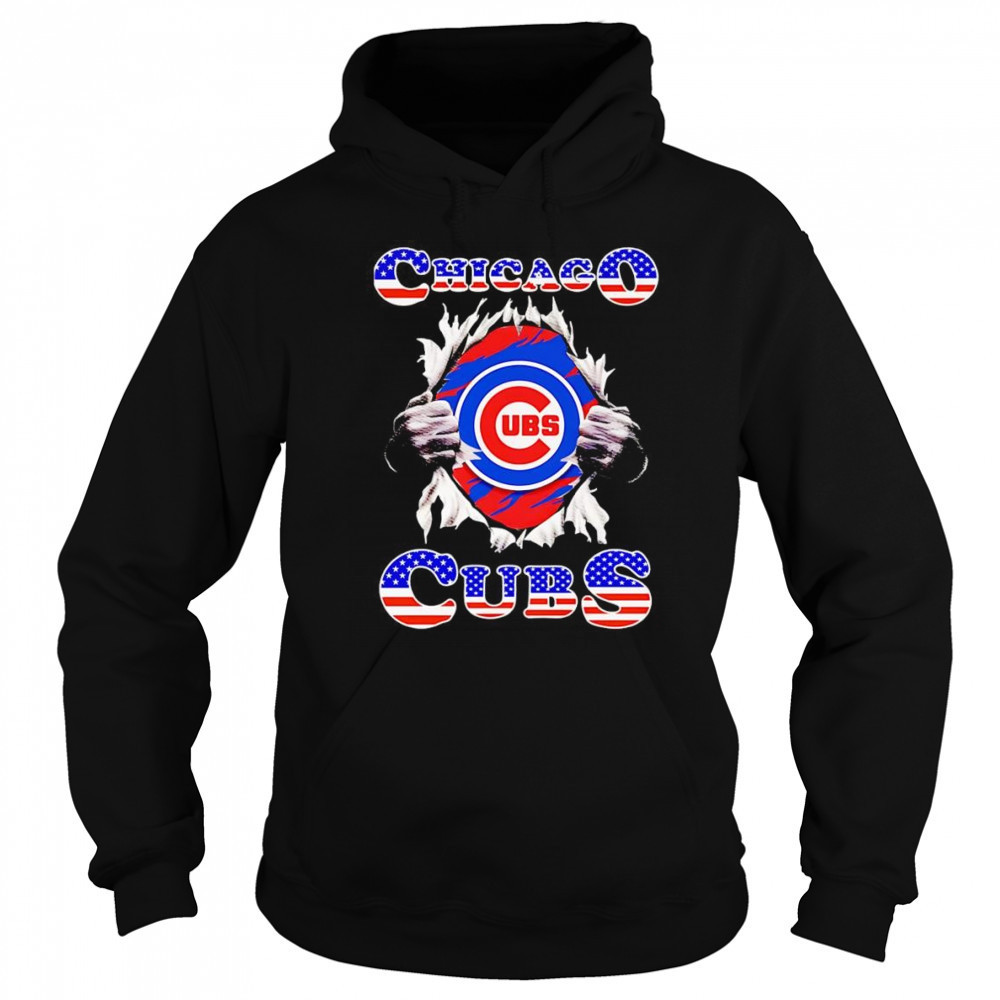 American flag Chicago Cubs inside me shirt Sweatshirt