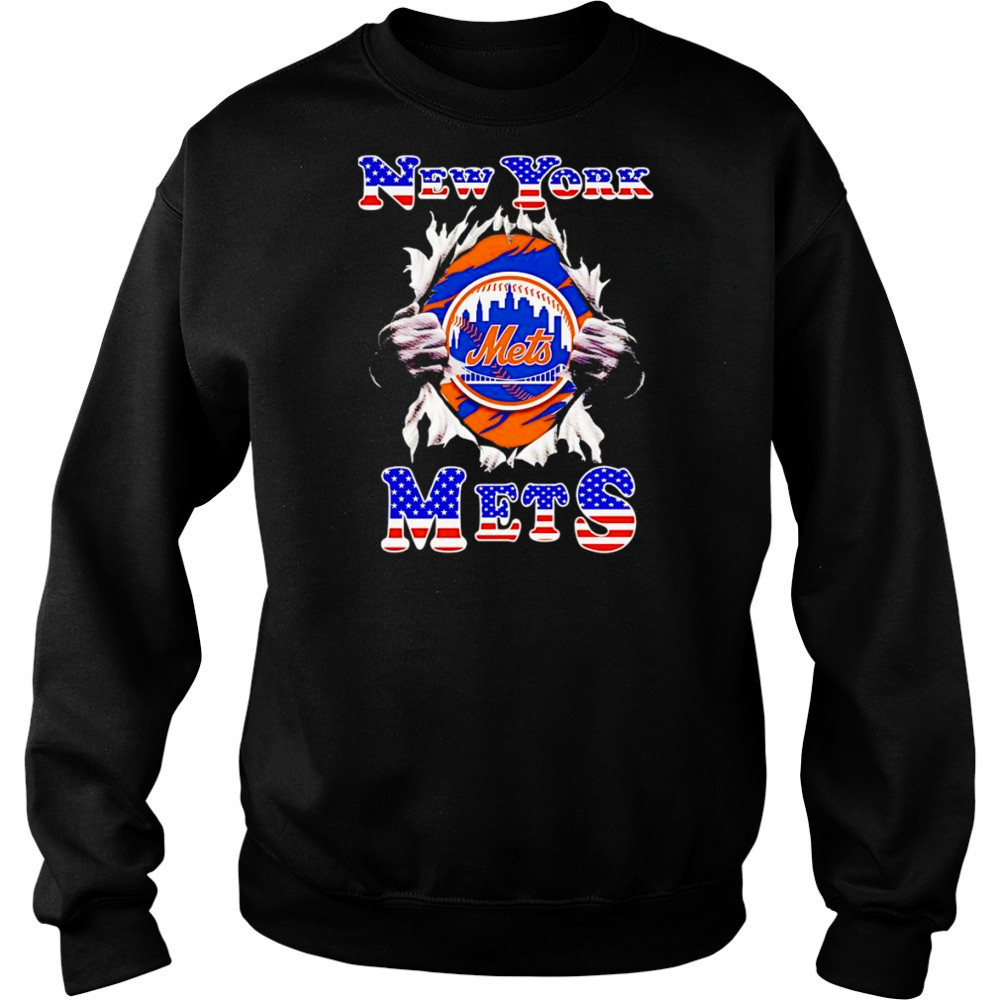American flag New York Mets inside me shirt Hoodie