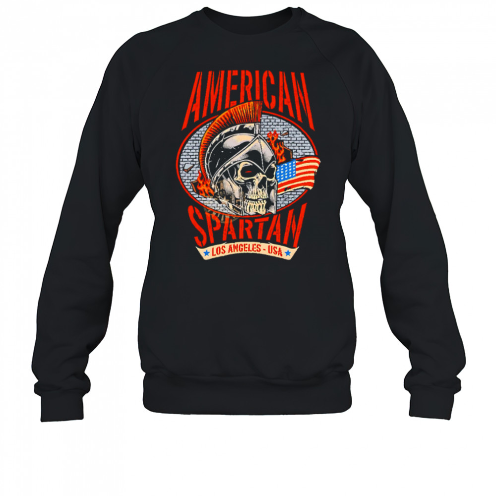 American Spartan Skull Los Angeles USA shirt Sweatshirt