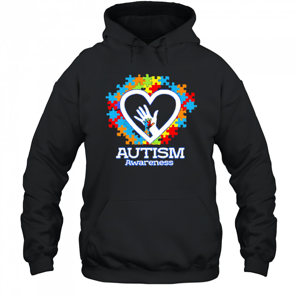 Autism Awareness Hands Puzzle Heart shirt Hoodie