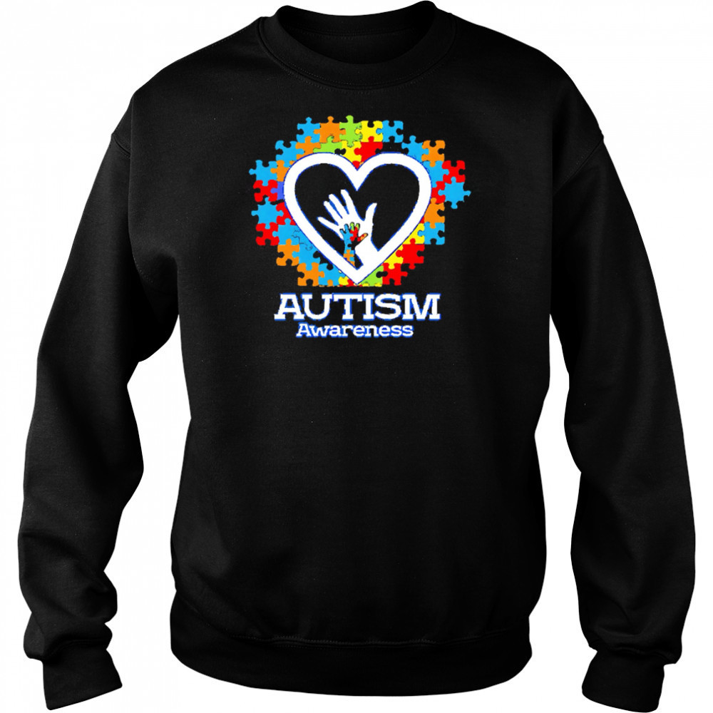 Autism Awareness Hands Puzzle Heart shirt Hoodie