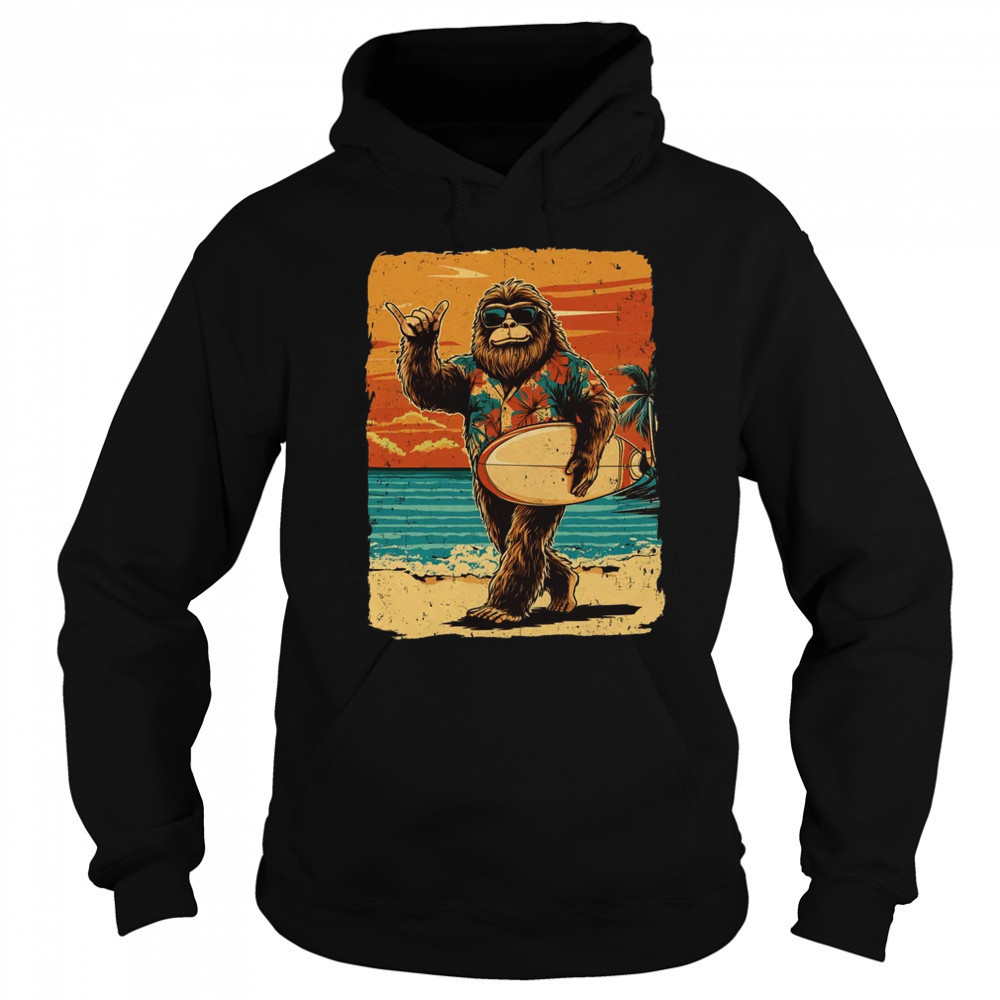 Bigfoot Aloha Hawaiian Surfing Tropical Beach Surfer shirt Sweatshirt