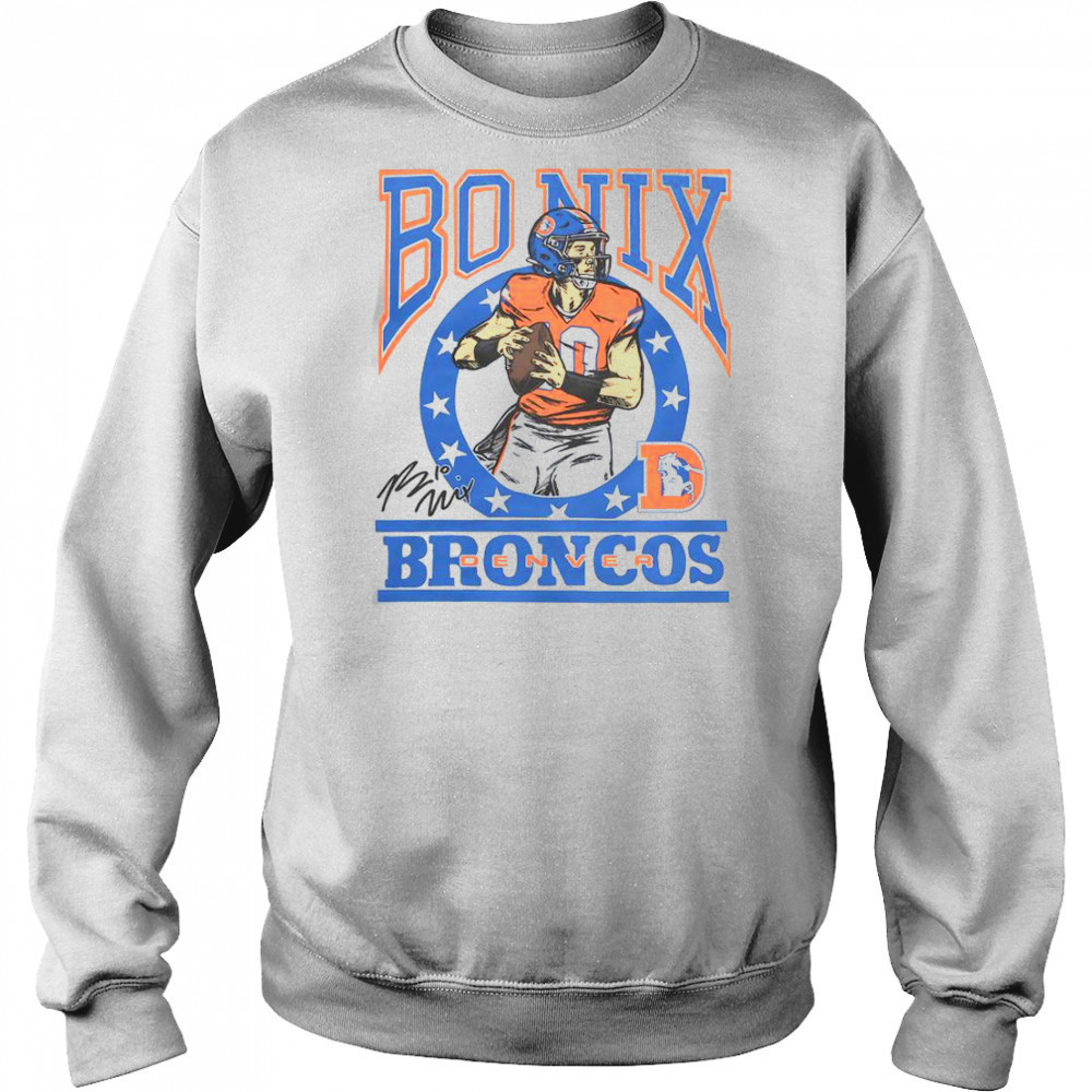 Broncos Bo Nix Signature T-Shirt Hoodie