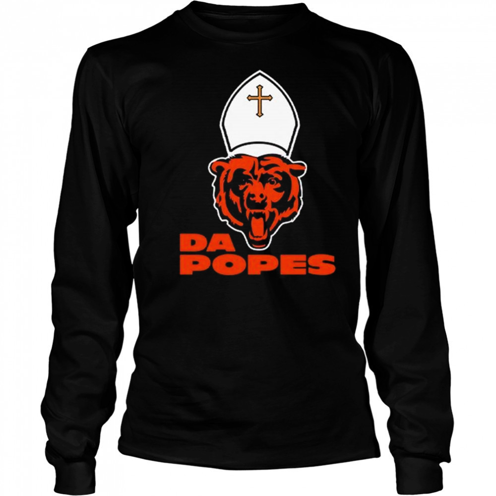 Chicago Bears Da Popes Shirt Long Sleeved