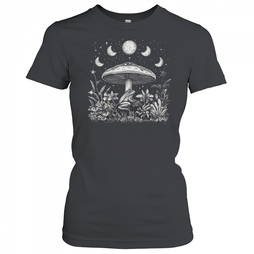 Cottagecore Mushroom Frog Aesthetic Girls Women Graphic shirt Women's T-shirt