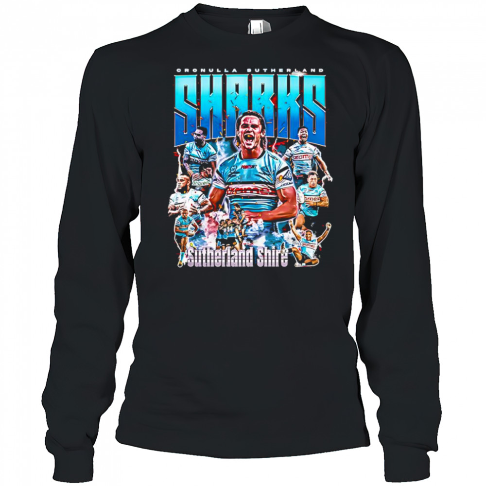 Cronulla-Sutherland Sharks graphic shirt Long Sleeved