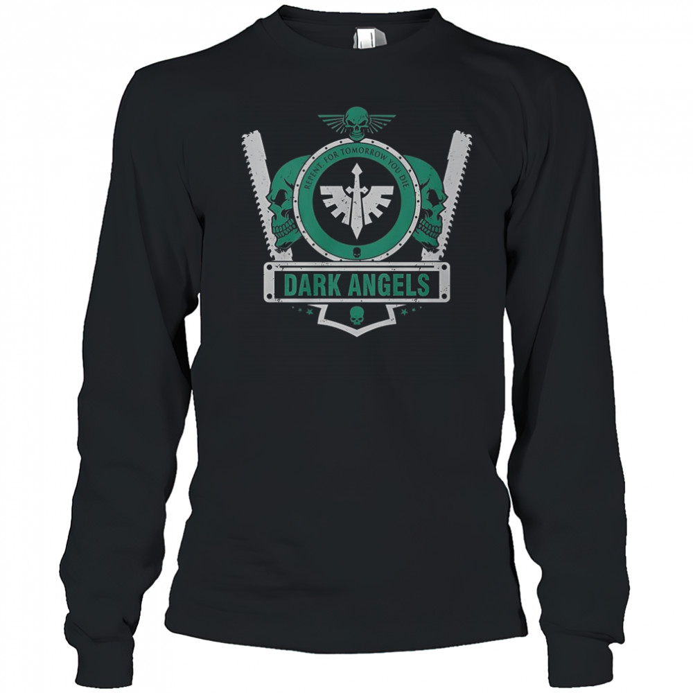 Dark Angels Caliban Elite Shield T-Shirt Long Sleeved