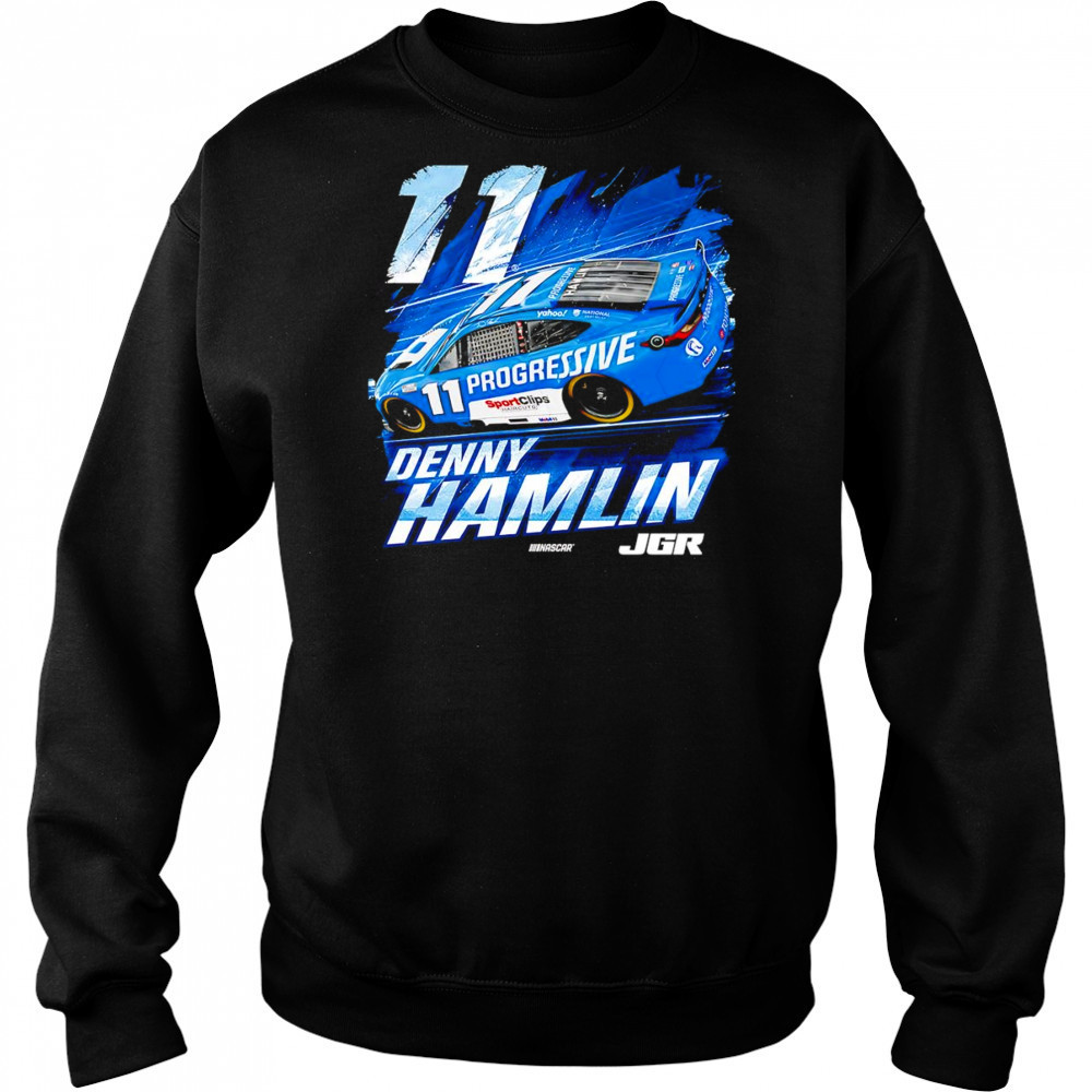 Denny Hamlin Progressive car graphic shirt Hoodie