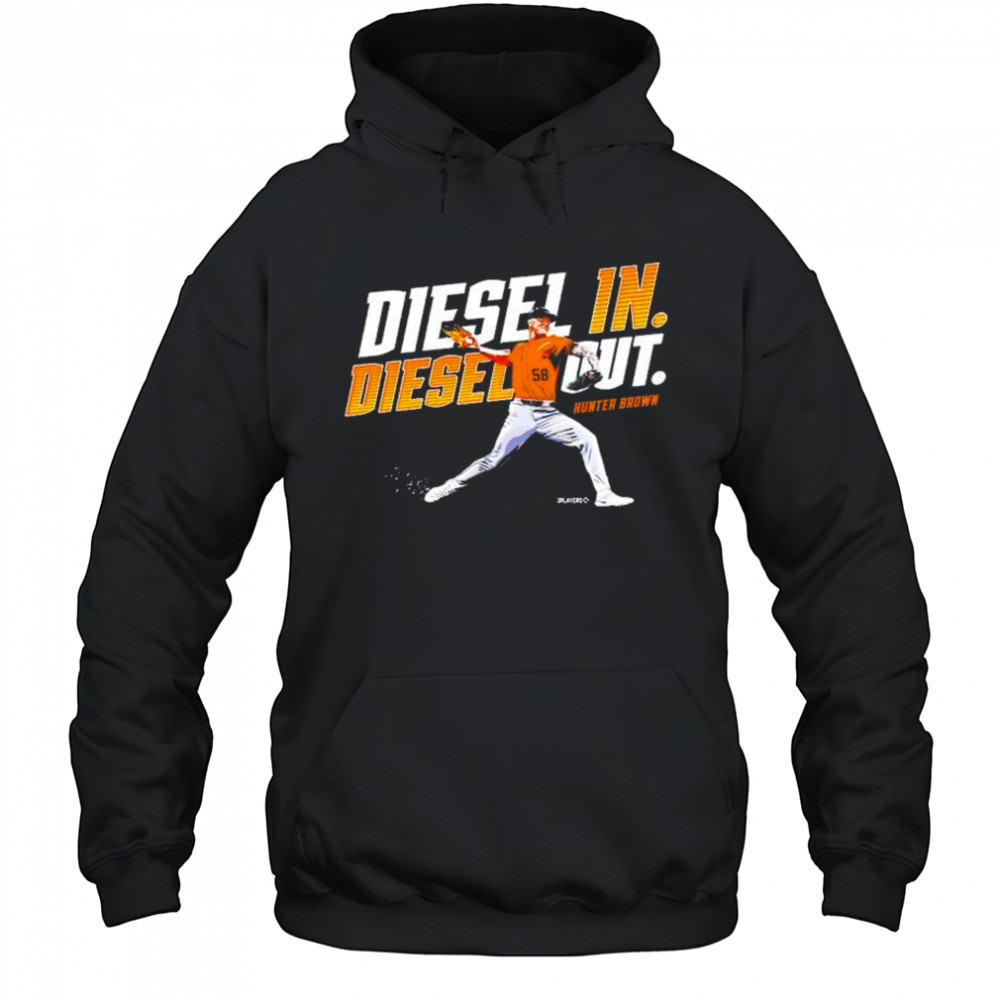 Diesel In Diesel Out Hunter Brown Houston Astros MLB t-shirt Hoodie