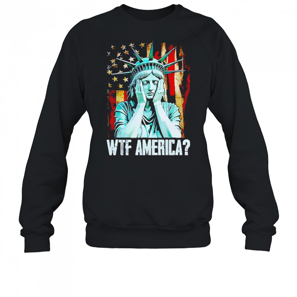 Disappointed Statue Of Liberty USA WTF American shirt Sweatshirt